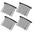 thumbnail image 1 of Unique Bargains No Slip Hair Side Combs Accessories Metal 2" Black, 1 of 6