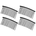 thumbnail image 1 of Unique Bargains 4 Pcs No Slip Hair Side Combs Accessories Metal 3" Black, 1 of 6