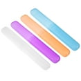 thumbnail image 1 of Unique Bargains 4 Pcs Plastic Lightweight Toothbrush Holders Case for Travel 7.48"x1.06" White Purple Blue Orange, 1 of 7