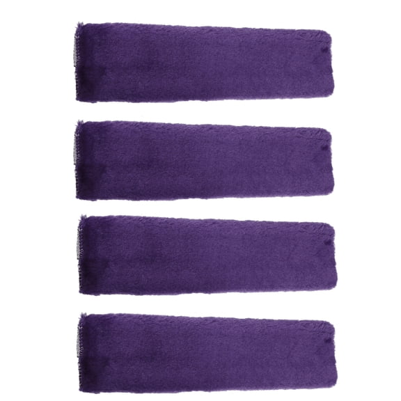 Unique Bargains 4 Pcs Plush Car Seat Belt Protector Pads Shoulder Strap Seatbelt Soft Comfort Covers Black Purple