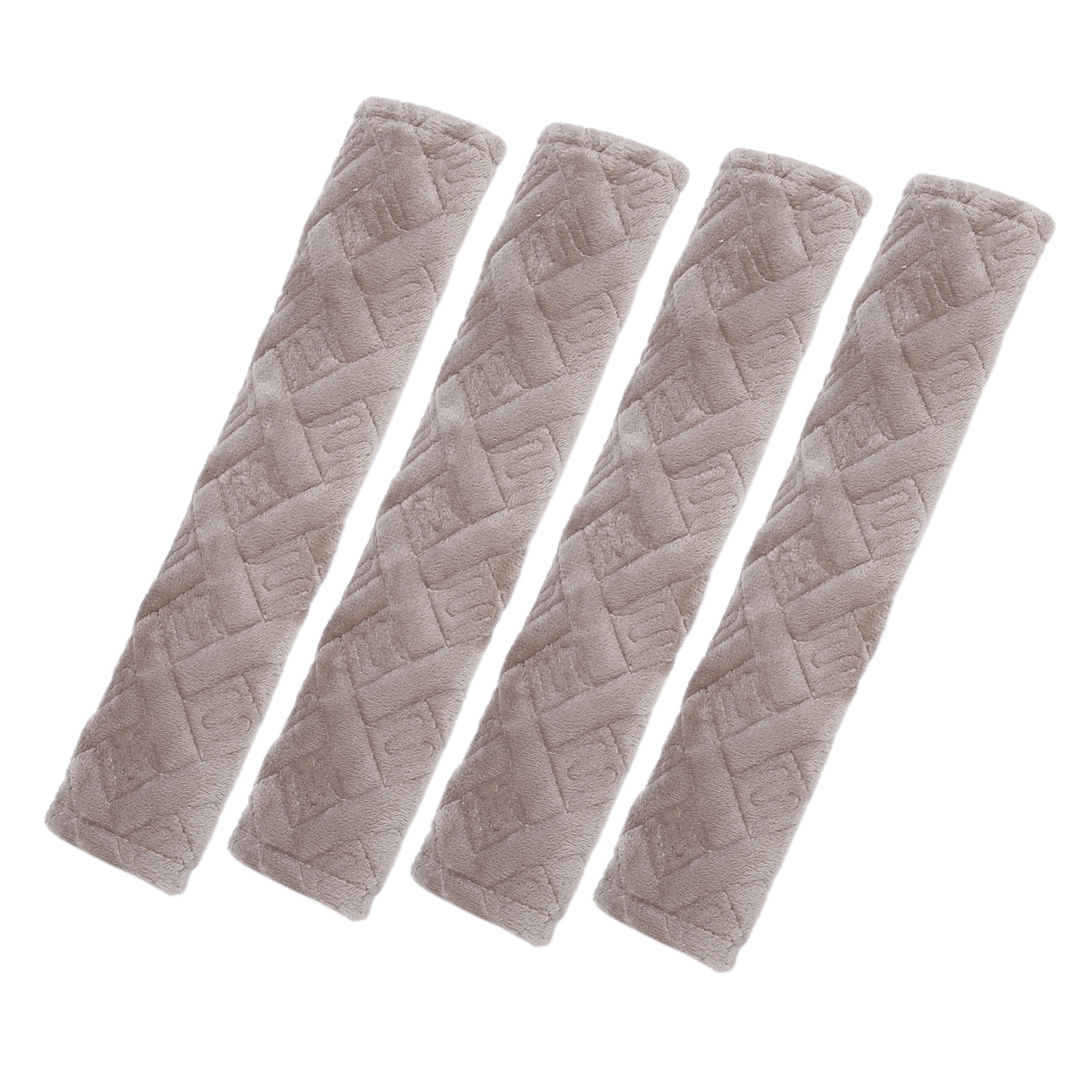 Unique Bargains 4 Pcs Plush Car Seat Belt Protector Shoulder Strap Seatbelt Pads Covers