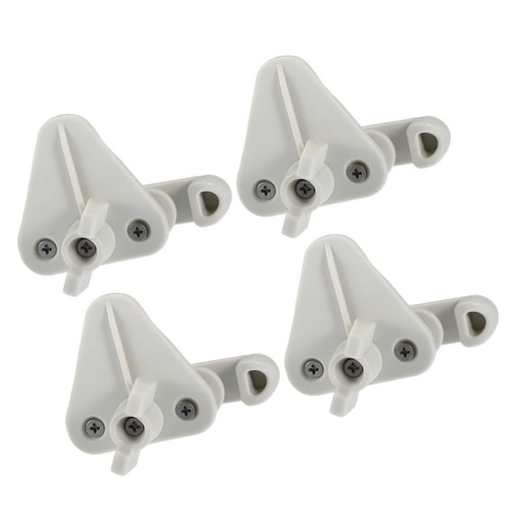 Unique Bargains 4 Pcs Pontoon Boat Gate Latches Replacement Fits 1-1.25 Inch Square Frames White