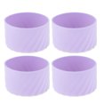thumbnail image 1 of Unique Bargains 4 Pcs Portable Fit For 40oz Anti-Fall Round Water Bottle Boot for Home Light Purple, 1 of 5