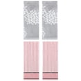 thumbnail image 1 of Unique Bargains 4 Pcs Pure Cotton Hand Towels, Kitchen Grey/Pink 14" x 30"/13" x 29", 1 of 3