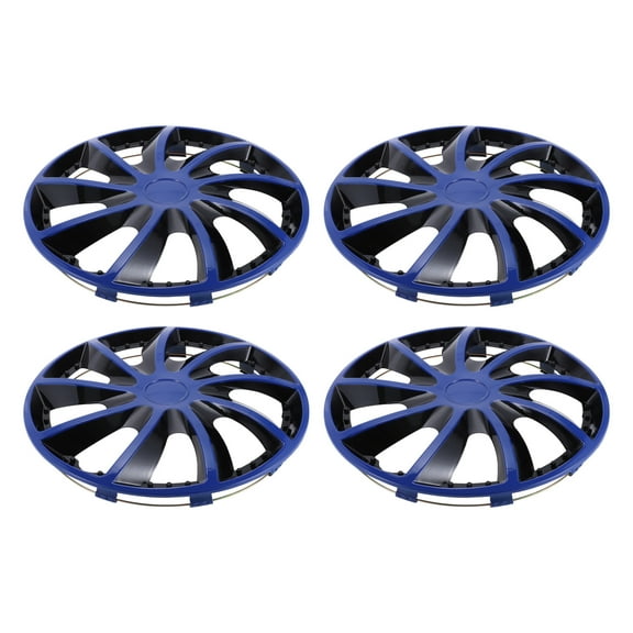 Unique Bargains 4 Pcs R15/15" Car Wheel Rim Hub Cover Wheel Hub Caps Black Plastic for Car Pickup Truck SUV Wheel Skins Decorative Wheel Rim Cover Replacement