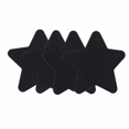 thumbnail image 1 of Unique Bargains 4 Pcs Self-Adhesive Five-pointed Star Durable Nylon Repair Patches 3.15"x3.15" Black, 1 of 4