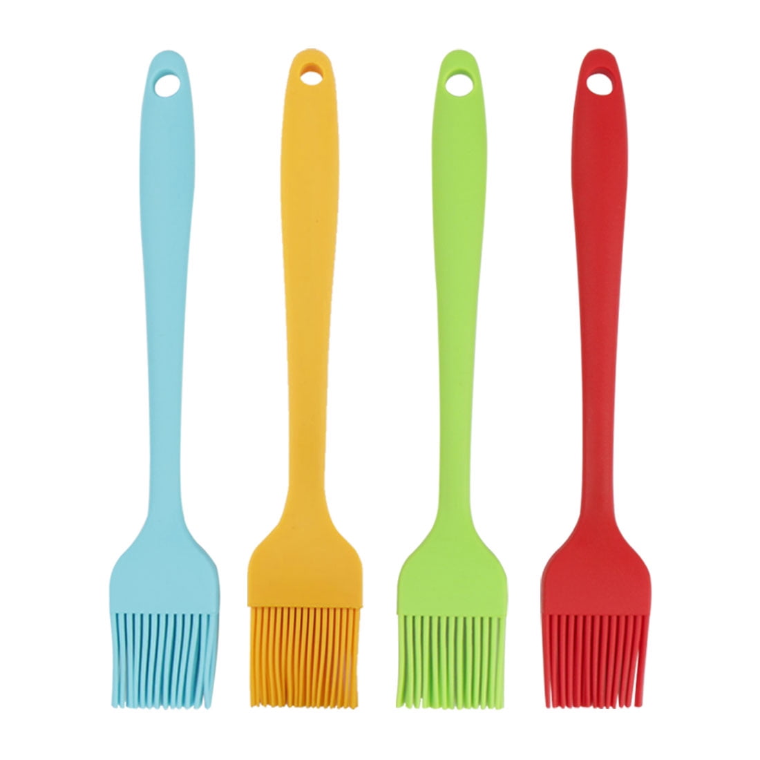 Unique Bargains 4 Pcs Silicone Brushes Heat Resistant Non-Stick Kitchen Cooking Essential