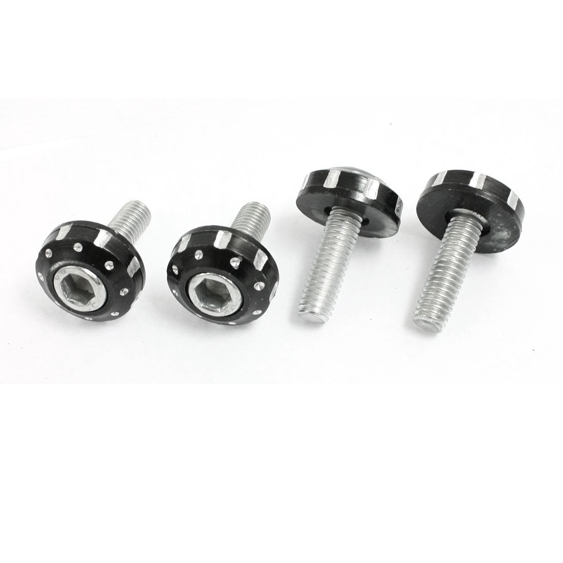 4 Cornetti Portatarga Con Bandiera UK Per Auto E Moto - Viti Per Mini Cooper
