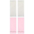thumbnail image 1 of Unique Bargains 4 Pcs Soft Absorbent Hand Towels 13" x 29" Pink/Beige, 1 of 5