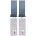 thumbnail image 1 of Unique Bargains 4 Pcs Soft Bath Towel Set Blue/Grey 14" x 30"/13" x 30", 1 of 5