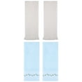 thumbnail image 1 of Unique Bargains 4 Pcs Soft Bathroom Hand Towels 13" x 29" Blue/Beige, 1 of 5