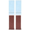 thumbnail image 1 of Unique Bargains 4 Pcs Soft Bathroom Hand Towels 13" x 29" Blue/Brown, 1 of 5