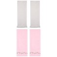 thumbnail image 1 of Unique Bargains 4 Pcs Soft Bathroom Hand Towels 13" x 29" Pink/Beige, 1 of 5