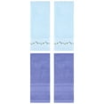 thumbnail image 1 of Unique Bargains 4 Pcs Soft Embroidered Hand Towels 13" x 29" Blue/Dark Blue, 1 of 5