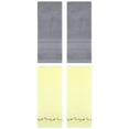 thumbnail image 1 of Unique Bargains 4 Pcs Soft Embroidered Hand Towels 13" x 29" Light Yellow/Grey, 1 of 5