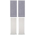 thumbnail image 1 of Unique Bargains 4 Pcs Soft Geometric Hand Towels 13" x 29" Grey/Beige, 1 of 4