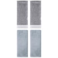 thumbnail image 1 of Unique Bargains 4 Pcs Soft Hand Towel Set Light Grey/Grey 13" x 30"/13" x 29", 1 of 5