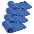 thumbnail image 1 of Unique Bargains 4 Pcs Soft Microfiber Sport Cool Touch Towel 11"x30" Blue, 1 of 7