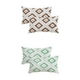 thumbnail image 1 of Unique Bargains 4 Pcs Soft Plush Throw Pillow Covers Brown/Green 12" x 20", 1 of 7