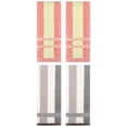 thumbnail image 1 of Unique Bargains 4 Pcs Soft Striped Hand Towels Grey/Pink 13" x 29"/15" x 35", 1 of 5