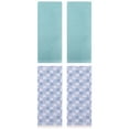 thumbnail image 1 of Unique Bargains 4 Pcs Soft Waffle Design Hand Towel Light Blue/Blue 13" x 30"/13" x 28", 1 of 5