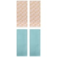 thumbnail image 1 of Unique Bargains 4 Pcs Soft Waffle Design Hand Towel Light Blue/Yellow 13" x 30"/13" x 28", 1 of 5
