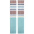 thumbnail image 1 of Unique Bargains 4 Pcs Soft Waffle Hand Towel Light Blue/Blue Brown 13" x 30"/13" x 29", 1 of 5
