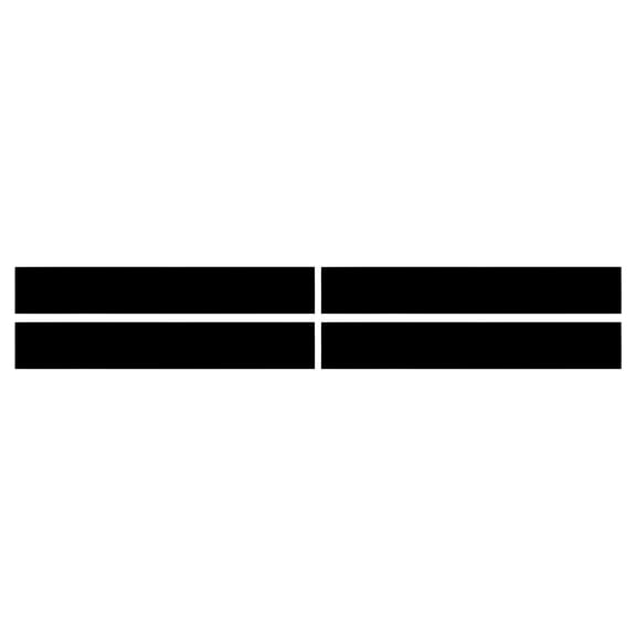 Unique Bargains 4 Pcs Solid Color Stripe Pattern Car Bumper Sticker Decal Waterproof Vinyl Black Motorbike Window Laptops Suitcase Scratch Blocking Sticker 42.5x6.5cm