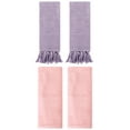 thumbnail image 1 of Unique Bargains 4 Pcs Solid Cotton Hand Towels Purple/Pink 14" x 30"/13" x 30", 1 of 5