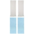 thumbnail image 1 of Unique Bargains 4 Pcs Solid Cotton Soft Waffle Hand Towels 13" x 29" Light Blue/Beige, 1 of 5