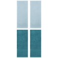 thumbnail image 1 of Unique Bargains 4 Pcs Solid Soft Bathroom Hand Towel Dark Green/Blue 13" x 30"/14" x 30", 1 of 8