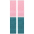 thumbnail image 1 of Unique Bargains 4 Pcs Solid Soft Hand Towel Dark Green/Pink 13" x 30"/14" x 30", 1 of 8
