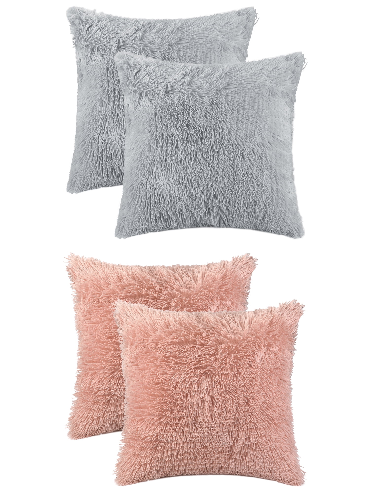 Pink And Gray Throw Pillows