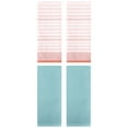 thumbnail image 1 of Unique Bargains 4 Pcs Solid Waffle Hand Towels Light Blue/Pink 13" x 30"/13" x 27", 1 of 5