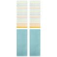 thumbnail image 1 of Unique Bargains 4 Pcs Solid Waffle Hand Towels Light Blue/Yellow 13" x 30"/13" x 27", 1 of 5
