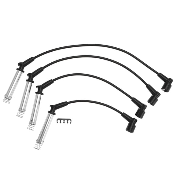 Unique Bargains 4 Pcs Spark Plug Wire Ignition Coil Harness for Ford Fiesta V for for JD JH 1.3L 2001-2008 Replaces ZEF1543/1319060/1319061