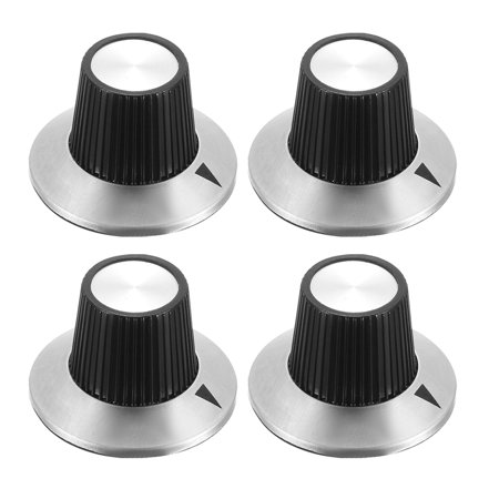 Unique Bargains 4 Pcs Speaker Control Knob 29x18mm Knob Cap for 6mm Dia. Shaft Potentiometer
