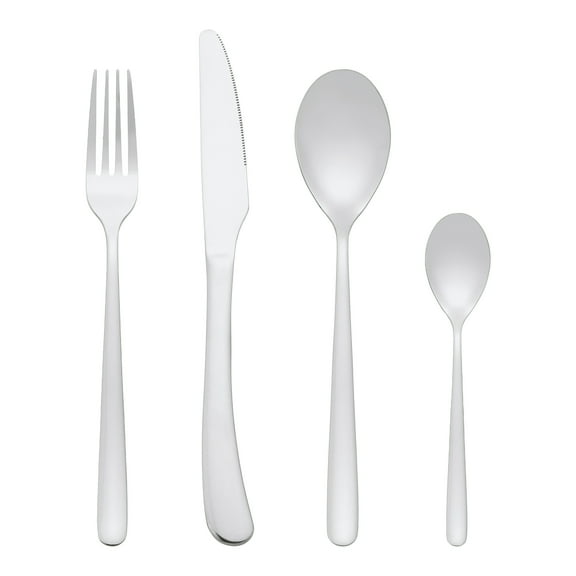Unique Bargains 4 Pcs Stainless Steel Silverware Set with Serving Utensils Silver