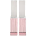 thumbnail image 1 of Unique Bargains 4 Pcs Striped Absorbent Cotton Hand Towels 13 x 29 Inch Pink/Beige, 1 of 3