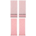 thumbnail image 1 of Unique Bargains 4 Pcs Striped Absorbent Cotton Hand Towels 13 x 29 Inch Pink, 1 of 3