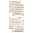 thumbnail image 1 of Unique Bargains 4 Pcs Striped Boho Pillow Covers Modern Square Neutral Decorative Cushion Brown 18" x 18", 1 of 6