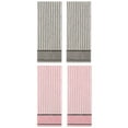 thumbnail image 1 of Unique Bargains 4 Pcs Striped Cotton Bathroom Hand Towels 13 x 29 Inch Pink/Grey, 1 of 3