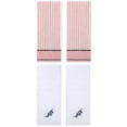 thumbnail image 1 of Unique Bargains 4 Pcs Striped Cotton Hand Towel Set 13 x 29 Inch Pink/White, 1 of 3