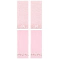 thumbnail image 1 of Unique Bargains 4 Pcs Striped Hand Towel Decor Light Pink/Orange 14" x 30"/13" x 29", 1 of 5
