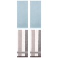 thumbnail image 1 of Unique Bargains 4 Pcs Striped Hand Towel Set Grey/Blue 13" x 29"/14" x 30", 1 of 5