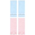 thumbnail image 1 of Unique Bargains 4 Pcs Striped Hand Towels Light Blue/Orange 14" x 30"/13" x 29", 1 of 5