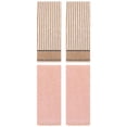thumbnail image 1 of Unique Bargains 4 Pcs Striped Pattern Soft Hand Towels 13 x 29 Inch Brown/Orange, 1 of 3