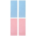 thumbnail image 1 of Unique Bargains 4 Pcs Striped Quick Drying Non-Linting Hand Towel 14" x 30" Blue/Pink, 1 of 7