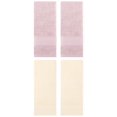thumbnail image 1 of Unique Bargains 4 Pcs Striped Quick Drying Non-Linting Hand Towel Beige/Light Pink, 1 of 8