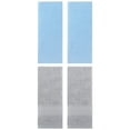 thumbnail image 1 of Unique Bargains 4 Pcs Striped Quick Drying Non-Linting Hand Towel Blue/Light Grey, 1 of 7